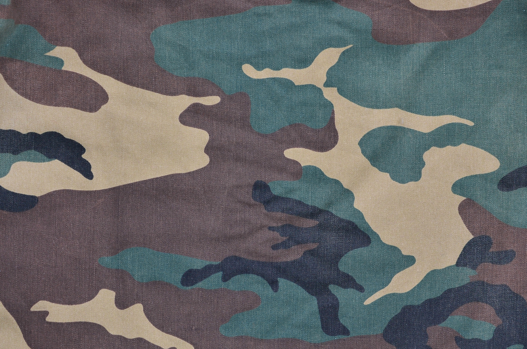 Textile Pattern of Military Camouflage Fabric